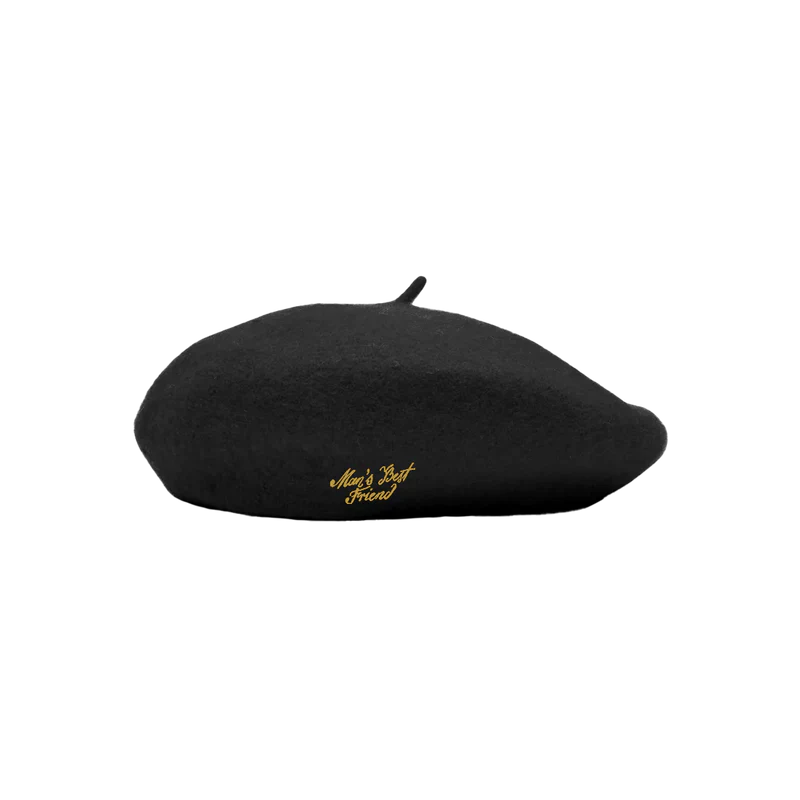 Man's Best Friend Black Beret
