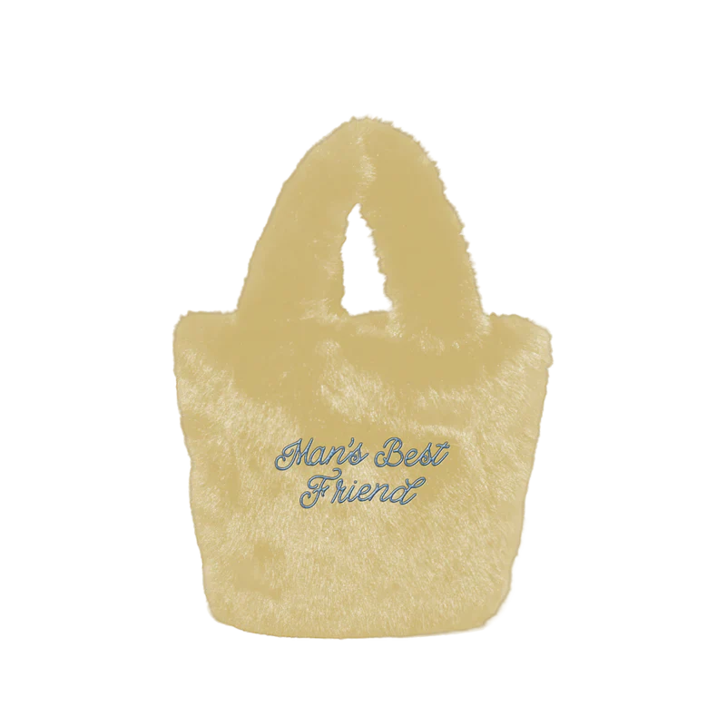 Man's Best Friend Fuzzy Tote Bag